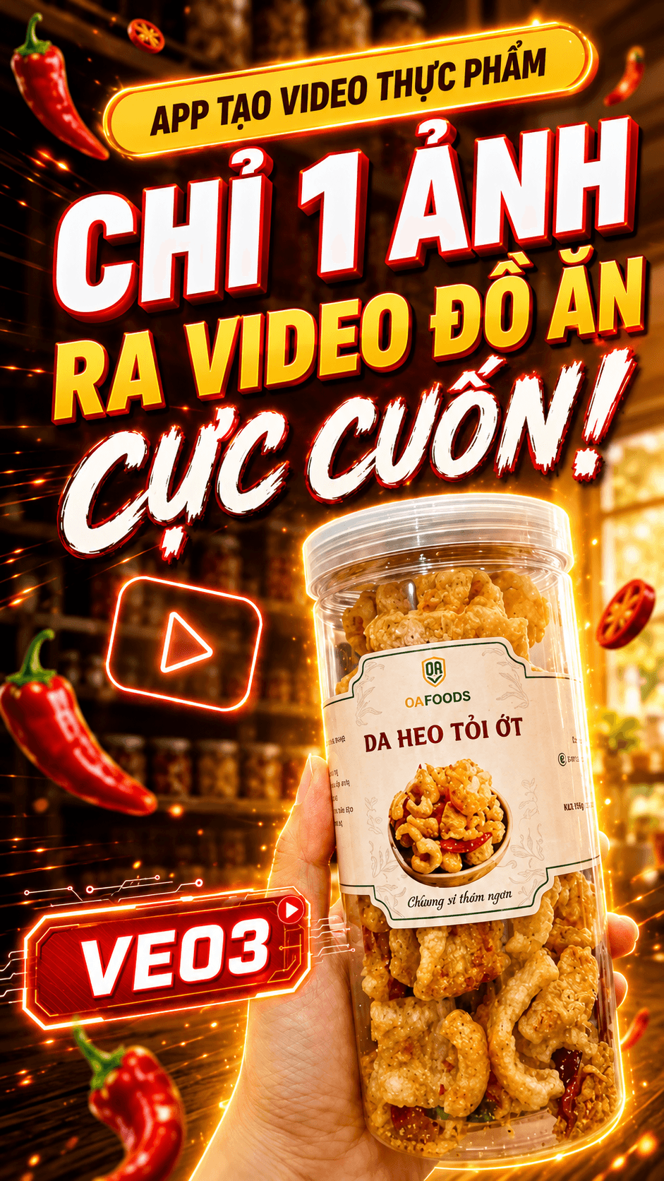 Snack & Beverage Ad Automation – Bulk Ad Videos From One Product Photo